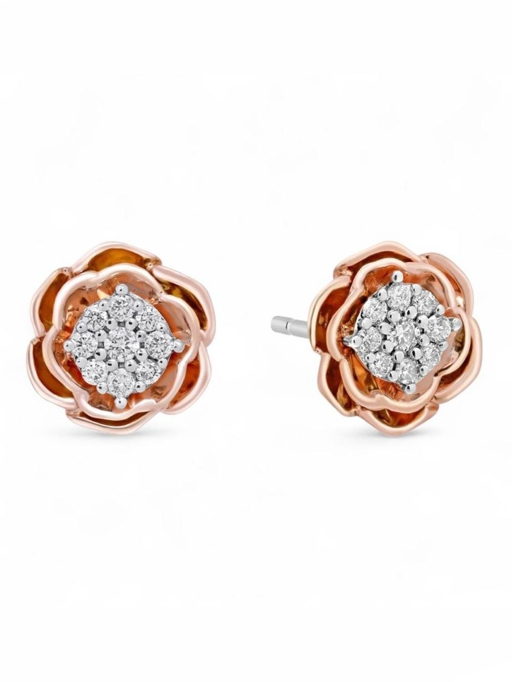 Disney Enchanted Fine Jewelry Belle Diamond Earrings